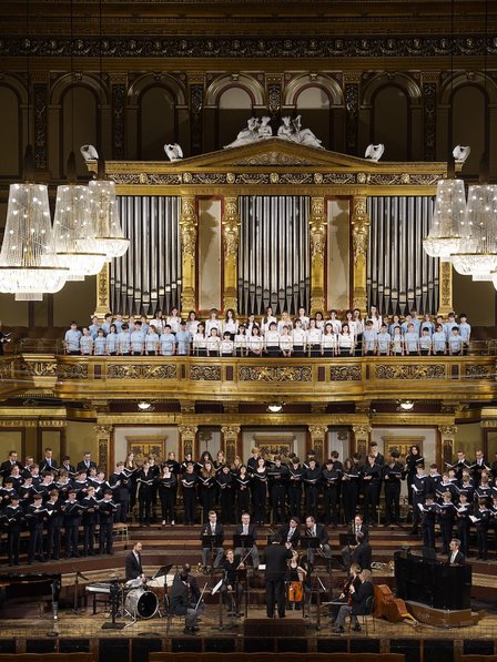 Festkonzert „525 Jahre Wiener Sängerknaben“ im Goldenen Saal des Wiener Musikvereins unter Beteiligung aller Chöre im Mai 2023.