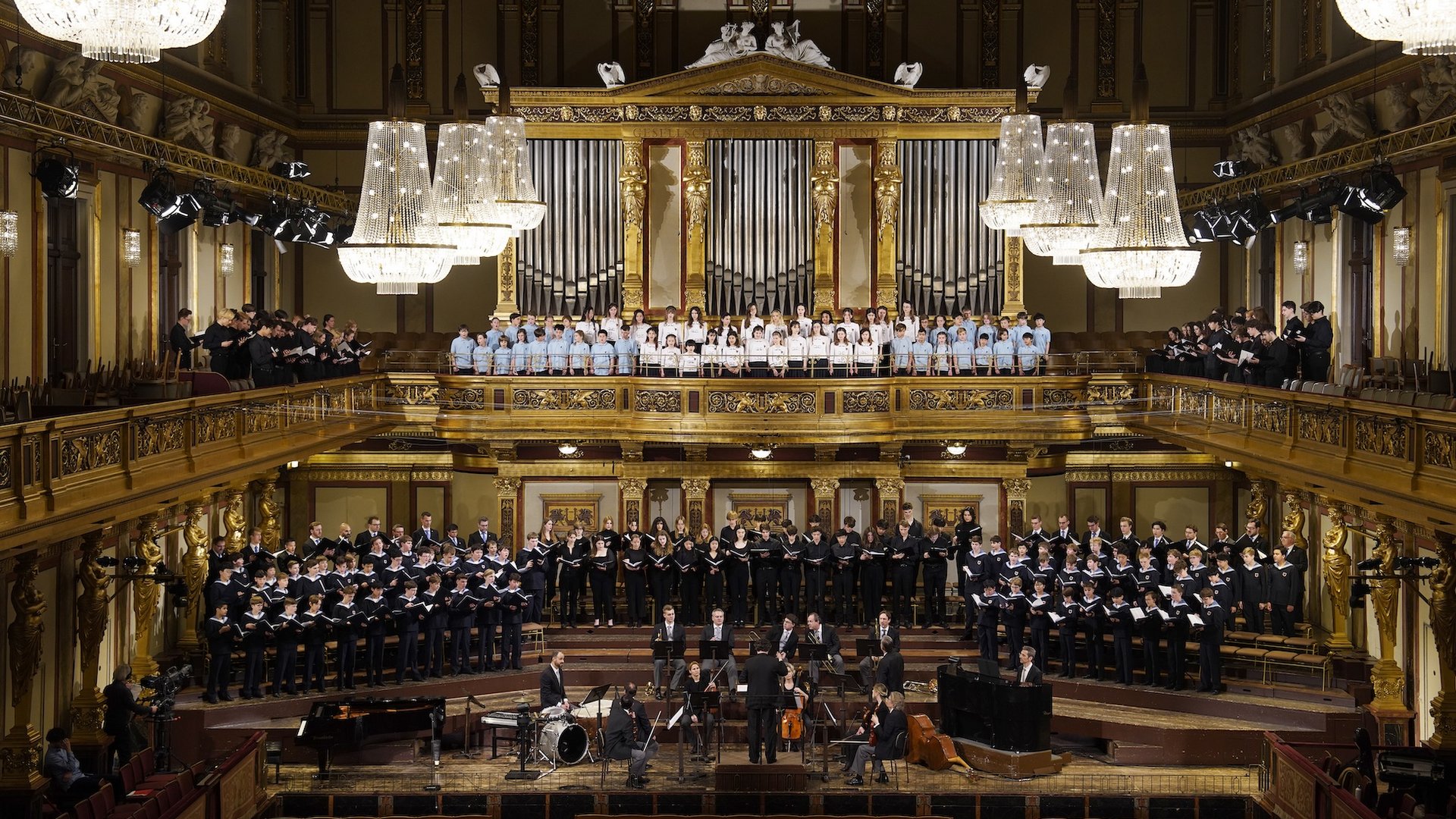 Festkonzert „525 Jahre Wiener Sängerknaben“ im Goldenen Saal des Wiener Musikvereins unter Beteiligung aller Chöre im Mai 2023.