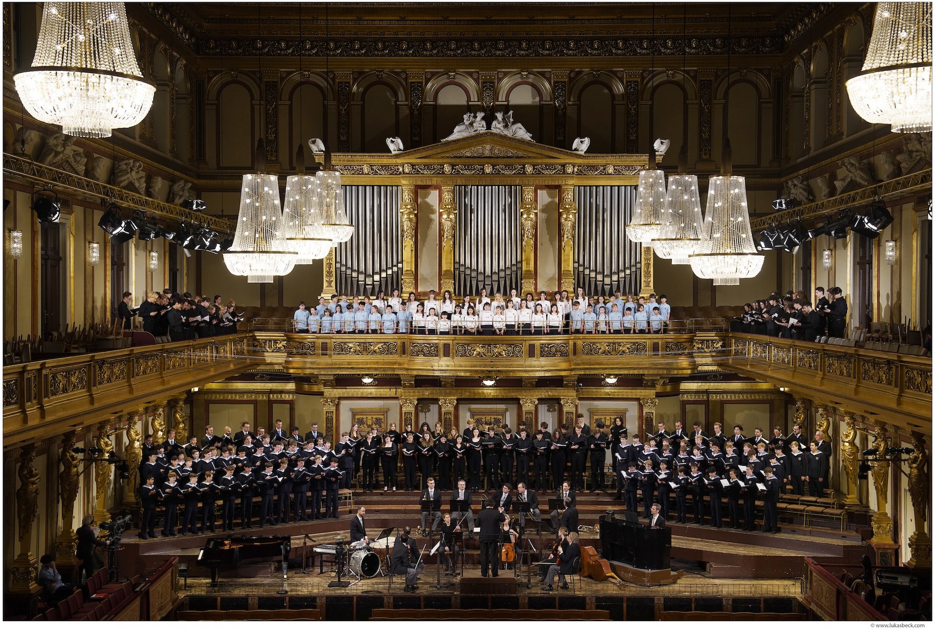 Festkonzert „525 Jahre Wiener Sängerknaben“ im Goldenen Saal des Wiener Musikvereins unter Beteiligung aller Chöre im Mai 2023.